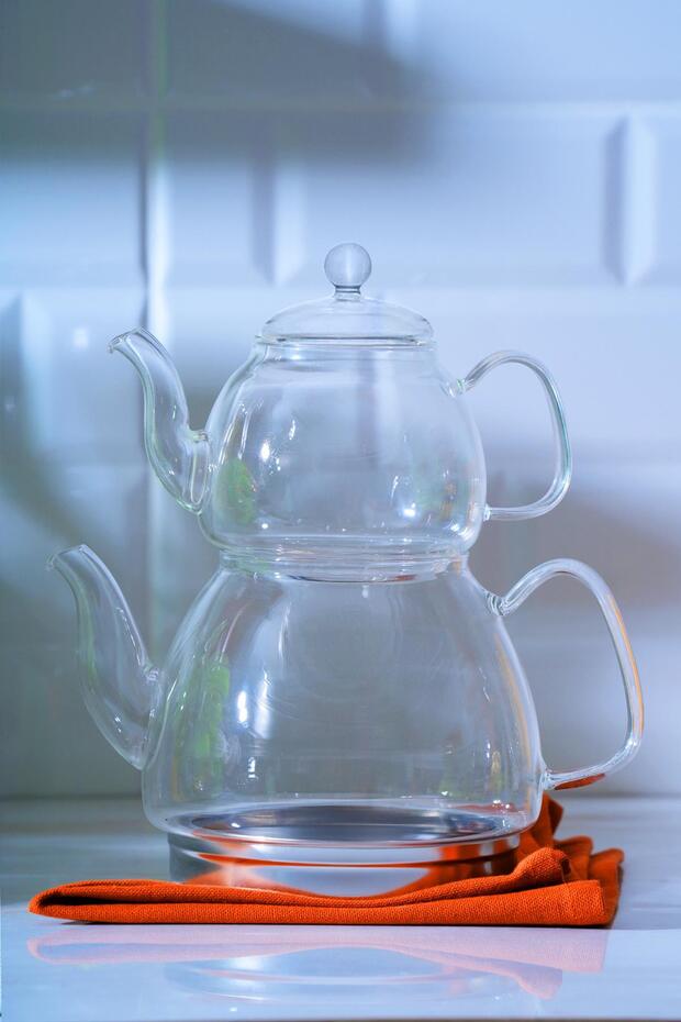 Jasmin Borosilikat Cam Çaydanlık - 1