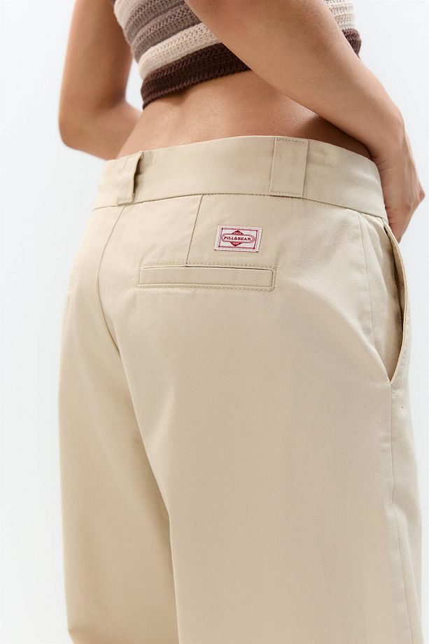 Bağcıklı kumaş pantolon - 6