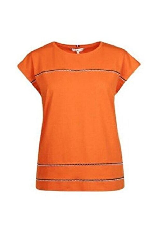 Orange Cotton Tunic T-Shirt