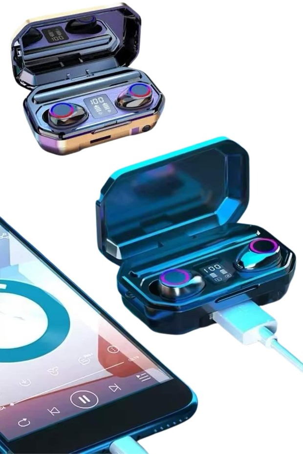 Bluetooth Kulaklık Android ve İOS Uyumlu ANC Özellikli Dijital Şarj Göstergeli - 4