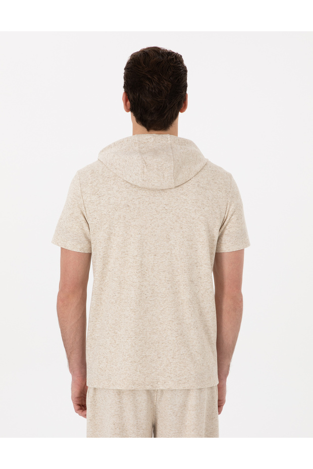 Bej Regular Fit Örme Gömlek 50302564-VR011 - 5