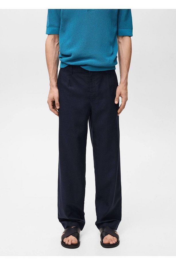 Regular fit lyocell keten pantolon - 1
