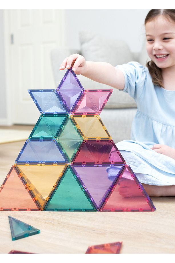 Pastel Shape Expansion Manyetik Bloklar 48 Parça Yapı Oyuncağı - 2