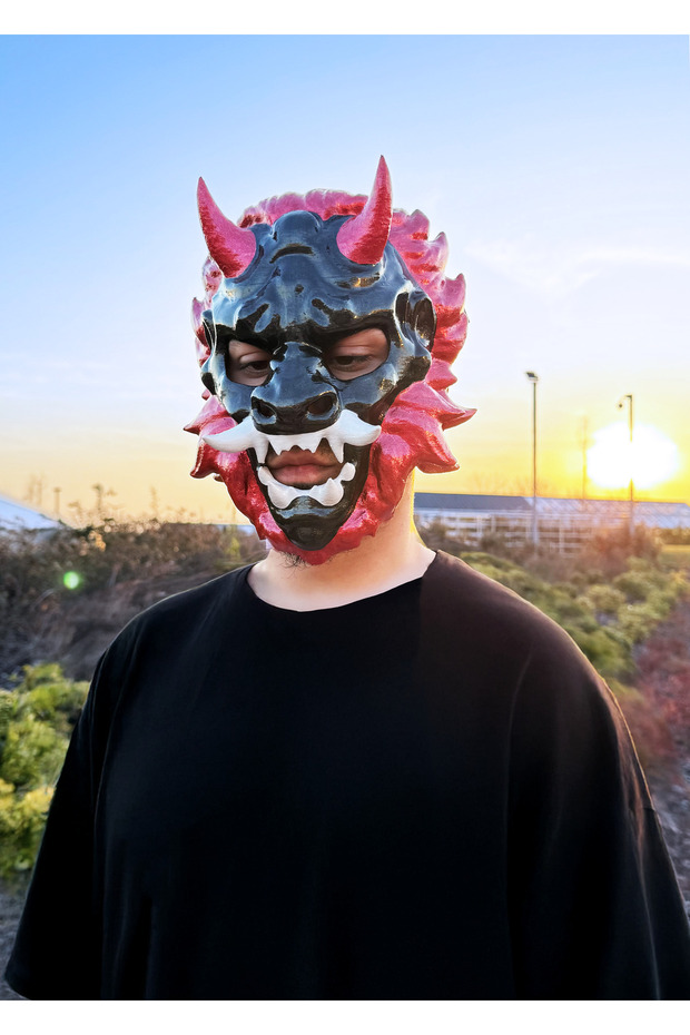 İhtişamlı Aslan Oni Maskesi - 4