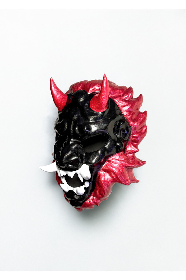 İhtişamlı Aslan Oni Maskesi - 3