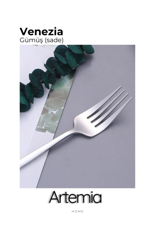 New Vega Set of 6 Dessert Forks | Simple | 18/10 Stainless Steel