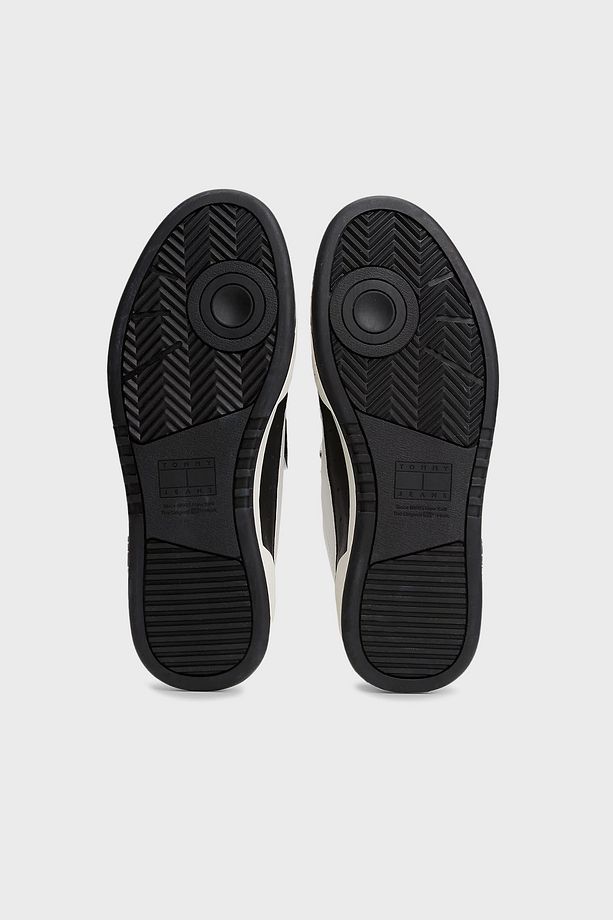 Deri Logolu Sneaker Ayakkabı Erkek AYAKKABI EM0EM01443 YBL - 7