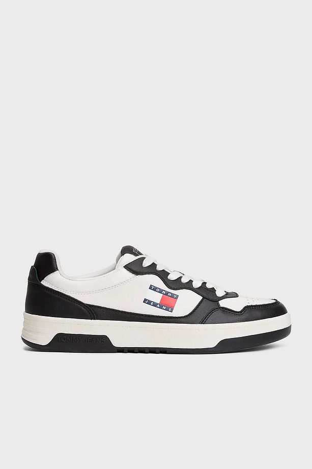 Deri Logolu Sneaker Ayakkabı Erkek AYAKKABI EM0EM01443 YBL - 1