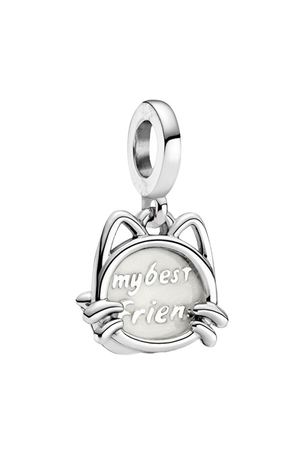 Cat Charm with Dangle / Asafaccessory - 2