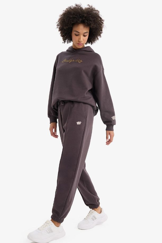 DeFactoFit NBA Brooklyn Nets Oversize Geniş Kalıp Çift Cepli Jogger Paça Standart Boy Kalın Kumaş Sp - 3