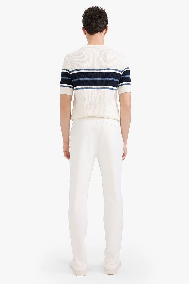 Jogger Pantolon Esnek Basic Düz Beli Bağcıklı Cepli Düz Paça C6022ax25sp - 7