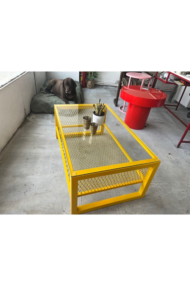 Gercalan Dikdörtgen Orta Sehpa - 4