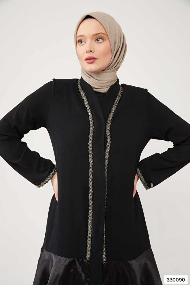 VOLANLI SİYAH FERACE - 2