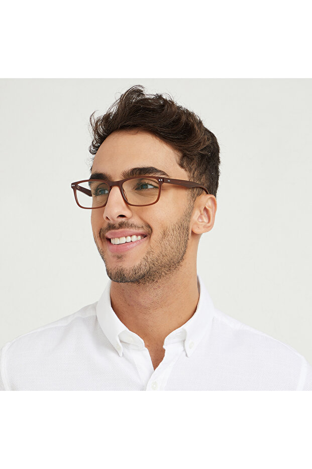 FEATHER Blue Light Glasses - Rectangle Men  Computer Glasses - 5