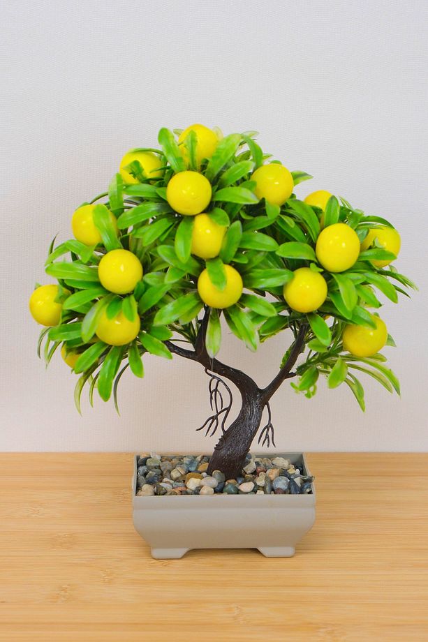 Dekoratif Saksılı Yapay Limon Ağacı EVA-5638 C1-1-423 - 1