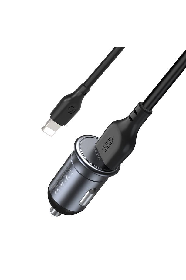 CC46 Araç Şarj Cihazı Lightning, 18W Hızlı Şarj, 12V-24V, USB-A, Aşırı Isınma ve Kısa Devre Koruması - 1