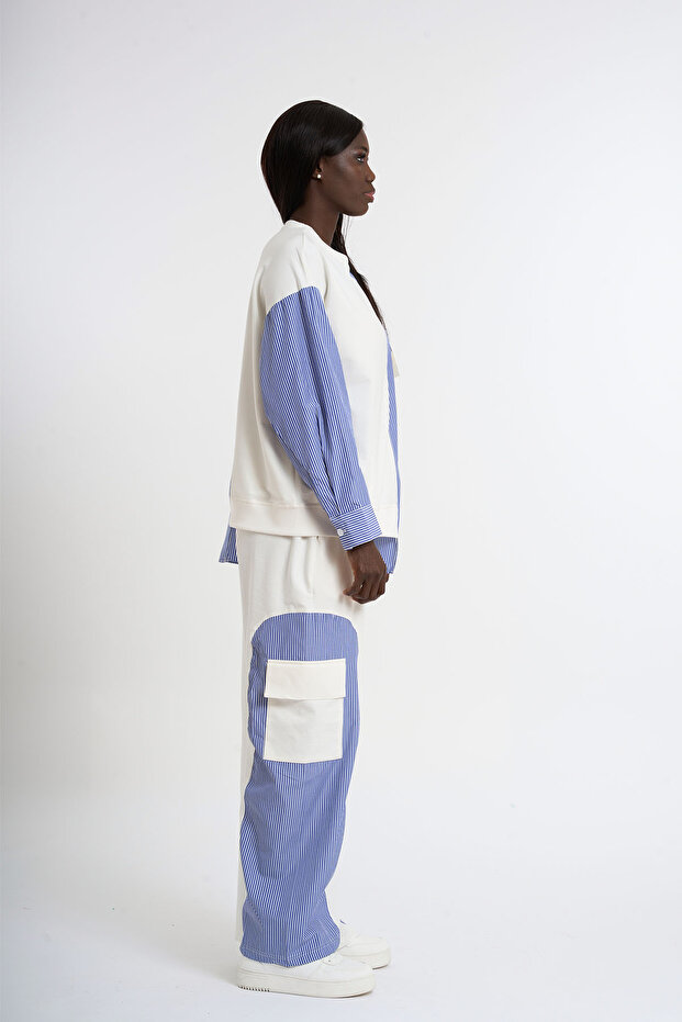 Set de trening cu buzunar garnit - 3