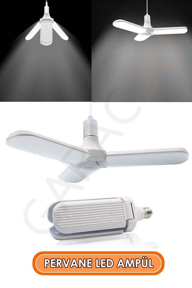 Tasarruflu Pervane Tipi Led Ampül 28 W Katlanır Led Ampul 2.800 Lümen 20.000 Saat Yanma Süresi - 4