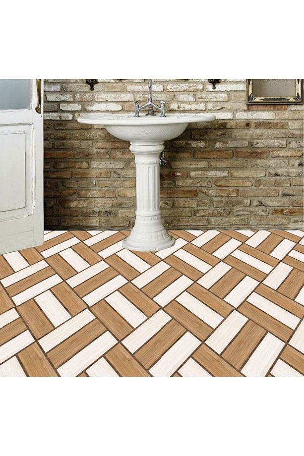 Kendinden Yapışkanlı Ahşap 013 Desenli Pvc Karo 30x30 Cm (33 ADET) 3m2 - 6