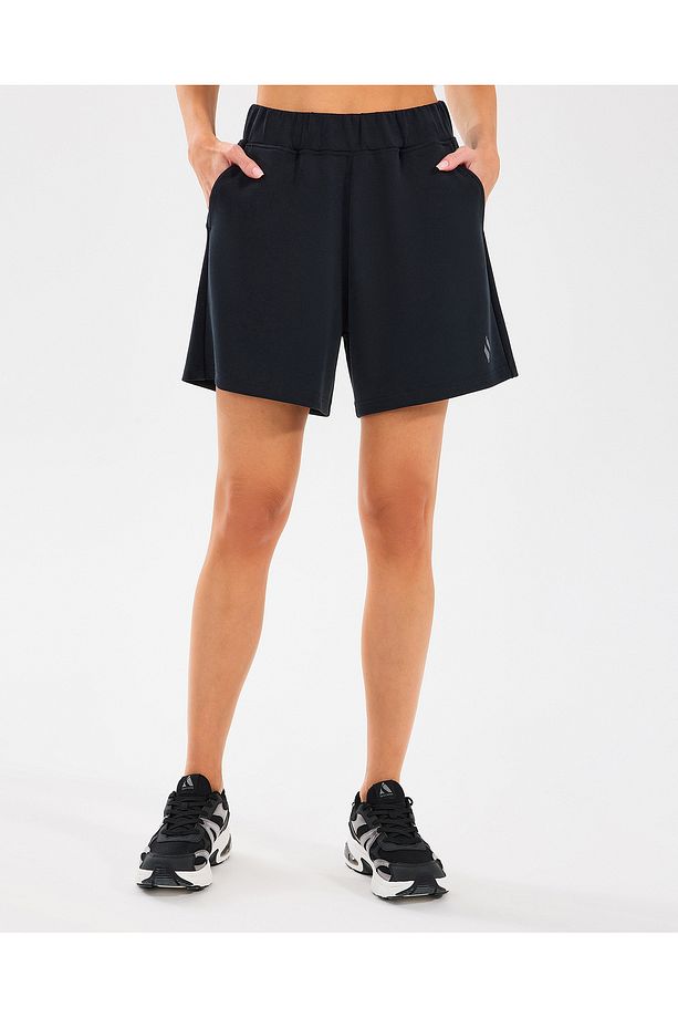 W Lounge Regular 5 Inch Sweatshort Kadın Siyah Şort S2510059-001 - 2
