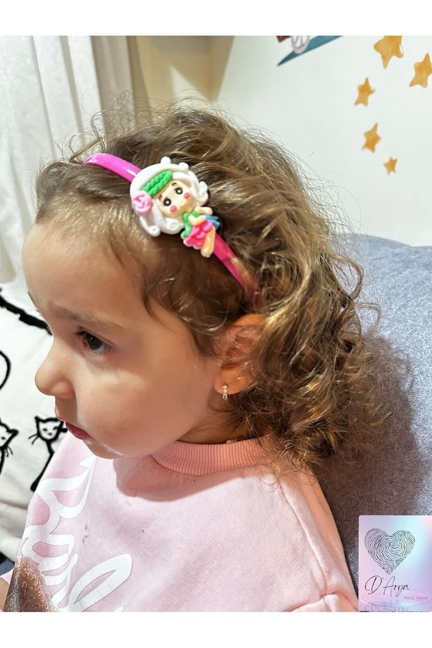 Pink Princess Figured Baby Girl Hair Crown – Birthday Party Dd120