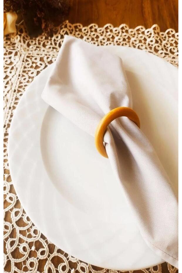6 Pieces Bohemian Wooden Ring Napkin Ring