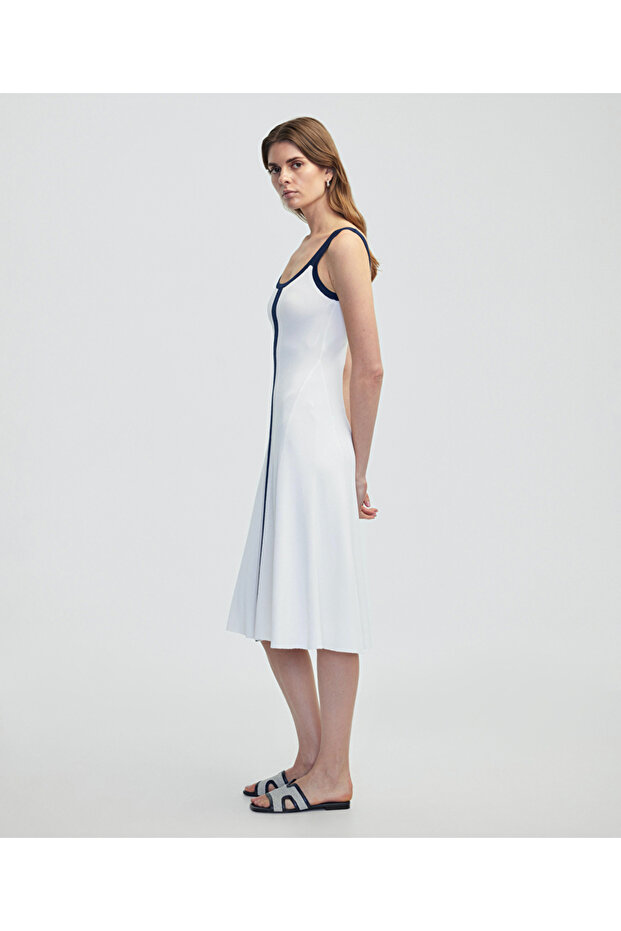 Colorblock elbise - 5