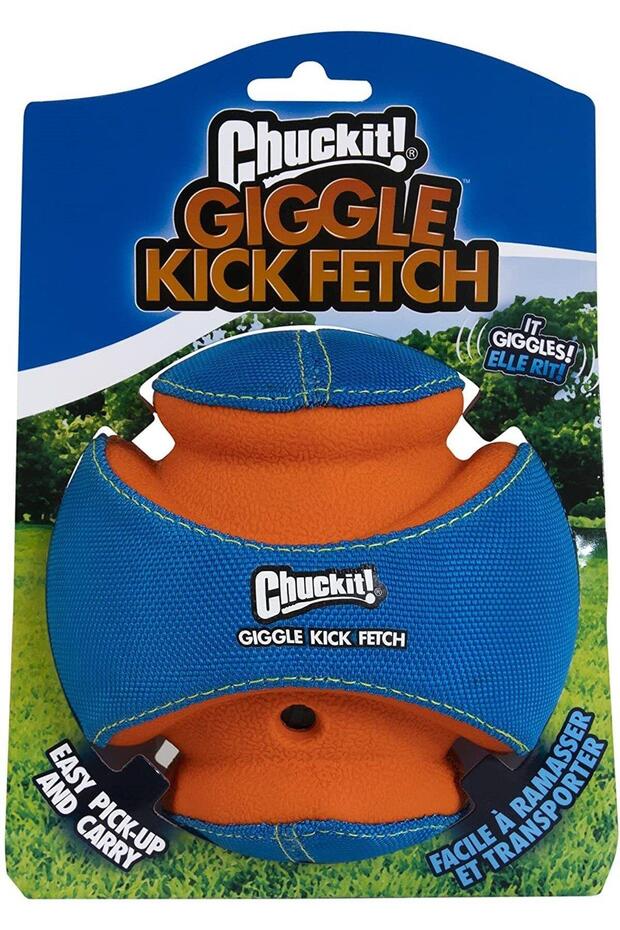 Giggle Kick Fetch - كرة لعب للكلاب صوتية ومتينة