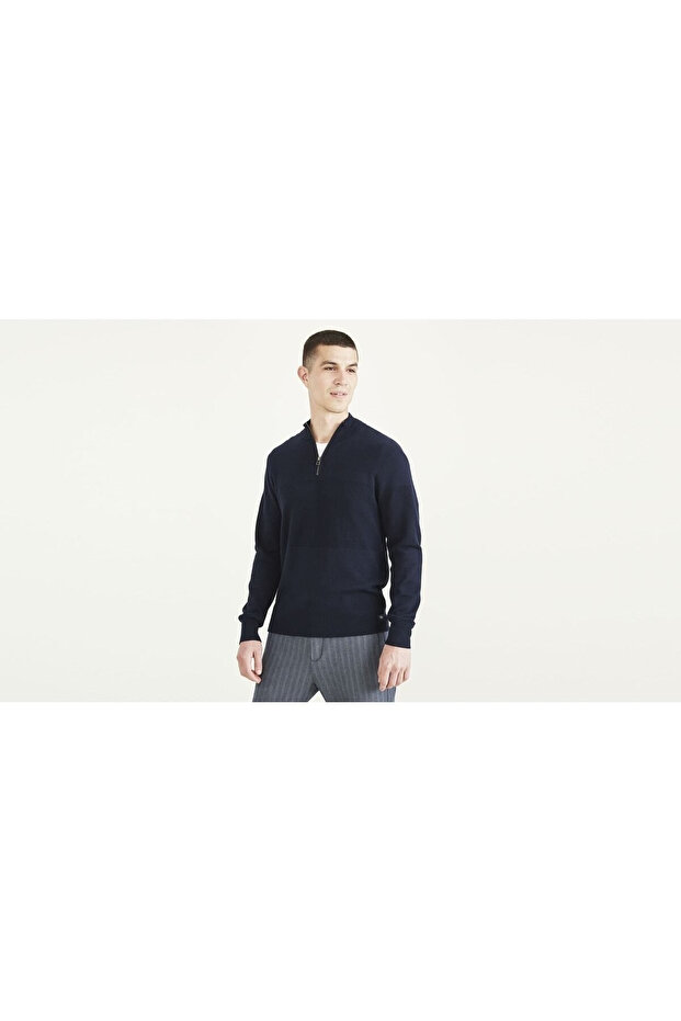 Dockers Minimalist Uzun Kol Erkek Sweatshirt - Günlük Tarz - 1