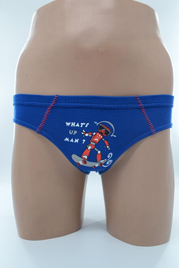 0138 سراويل داخلية للأولاد مطبوعة من Elastane Com - 1