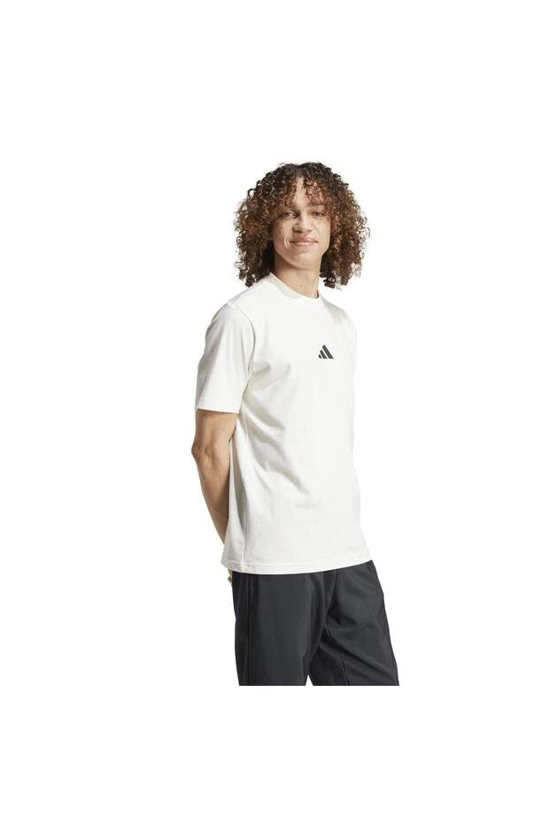 Beyaz Erkek T-shirt M Ce Tee Gd Jf3327 Beyaz Erkek T-shirt M Ce Tee Gd Jf3327 - 5