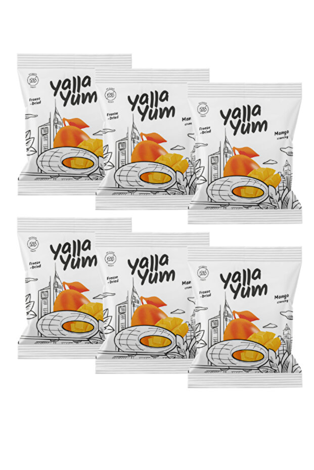 Set of 6 Packs Freeze Dried Mango - 6*15g