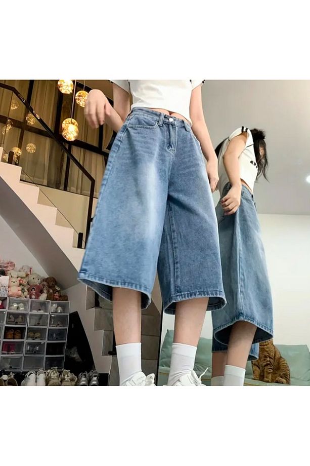Y2K BAGGY  JEAN ŞORT BERMUDA - 2