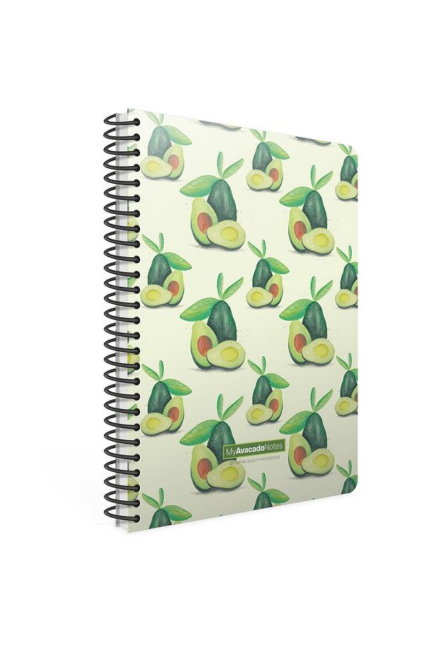 Avocado Karton Kapak Spiralli Not Defteri A6 80 Yaprak Çizgili (5997) - 4