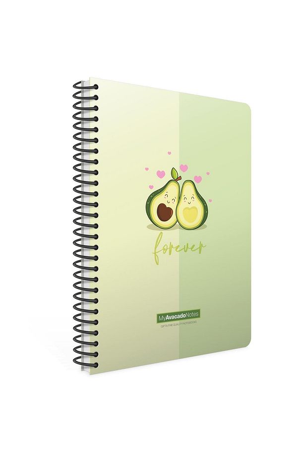 Avocado Karton Kapak Spiralli Not Defteri A6 80 Yaprak Çizgili (5997) - 3