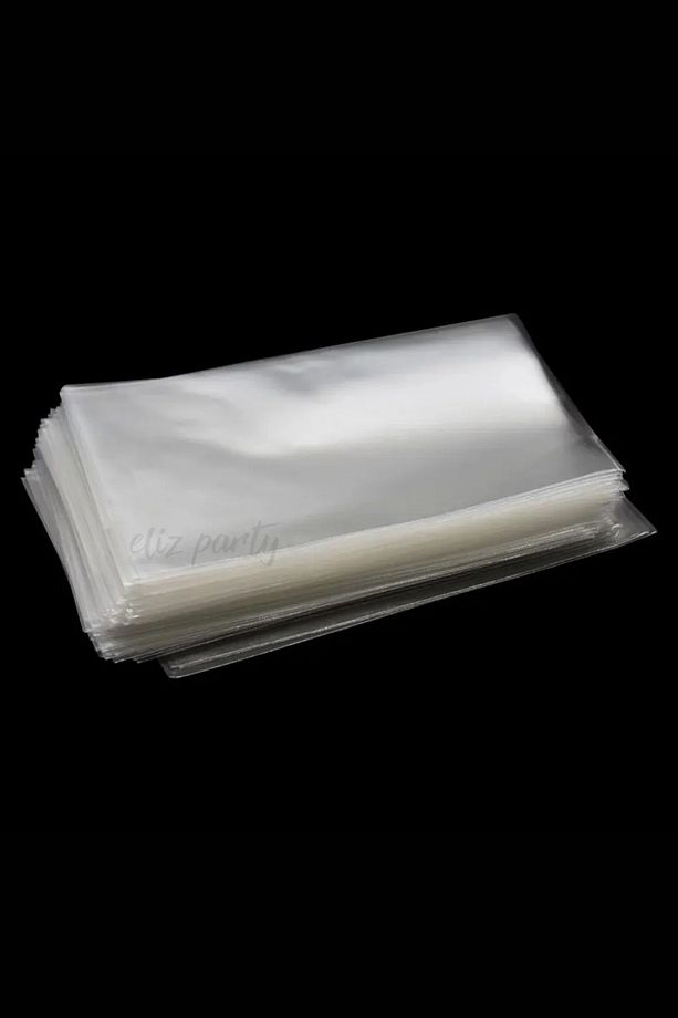 Şeffaf Parlak Bantsız Jelatin Poşet 10x15cm Kurabiye, Bijuteri, Kına, Takı  Poşeti 100 Adet - 5