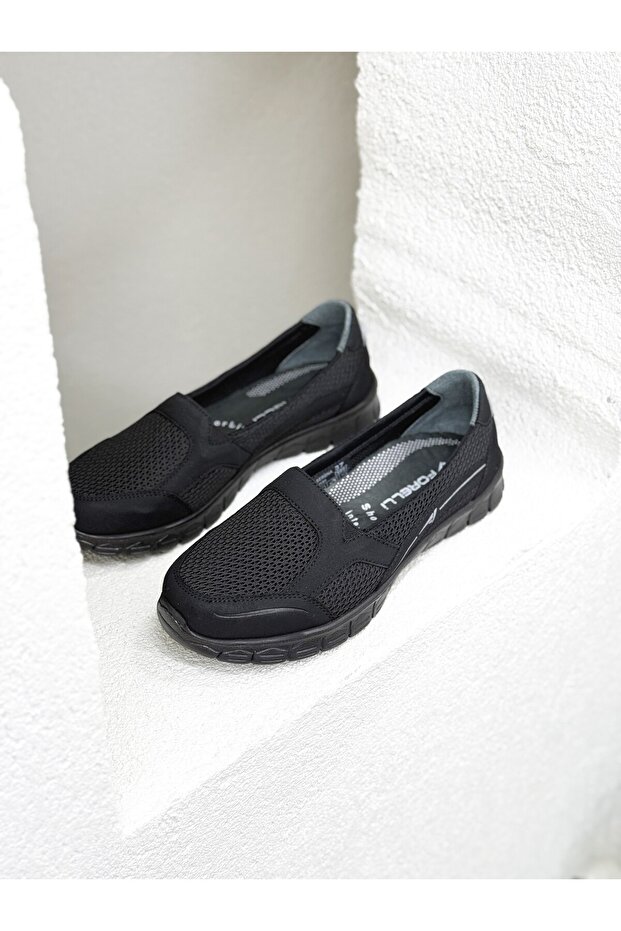 Serena Fi̇le Orthopedic Flat Sole Comfort Shoes Women