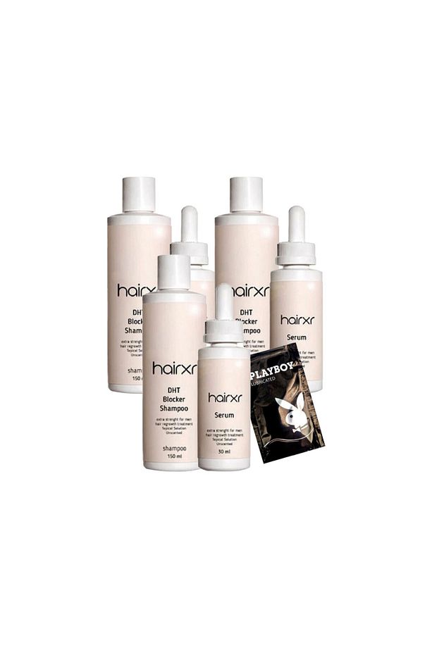Hairxr DHT Blocker 2 x 150 ml Saç Bakım Şampuanı- 30 ml Saç Güçlendirci Serum+Jelle - 1