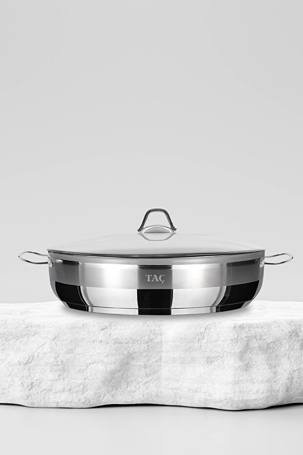 Bengü Pro Basık Çelik Tencere 34 Cm - 1