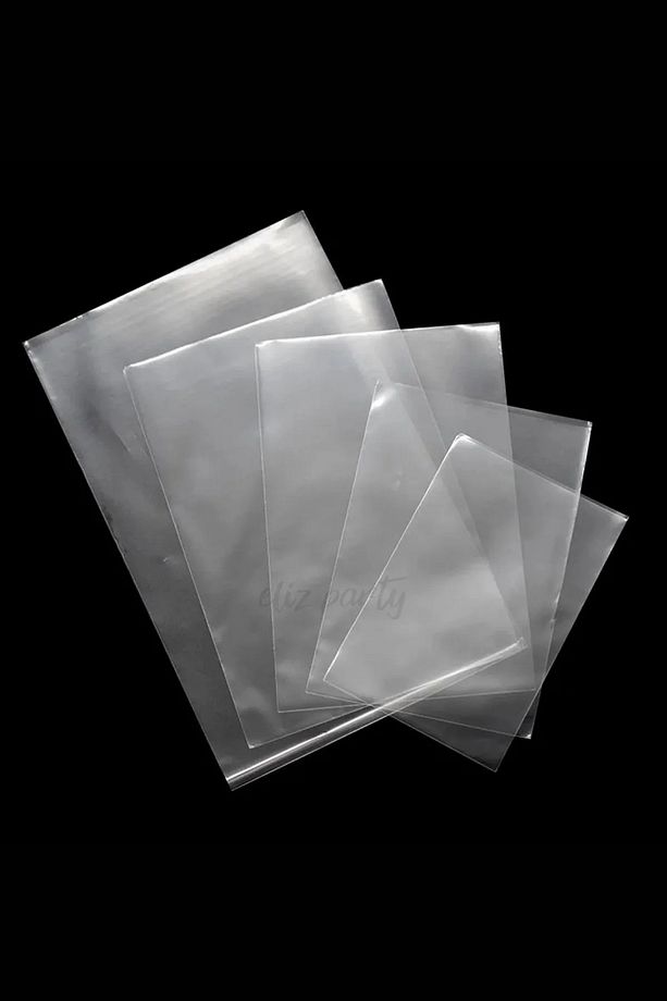 Şeffaf Parlak Bantsız Jelatin Poşet 10x15cm Kurabiye, Bijuteri, Kına, Takı  Poşeti 100 Adet - 3
