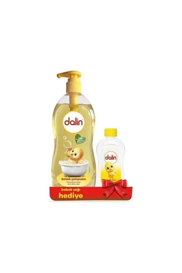 Bebek Şampuan 700 Ml + Nem Koruma Bebek Yağı 100 Ml Hediye - 1