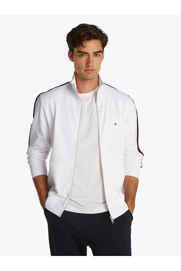 Erkek GLOBAL STRIPE STAND COLLAR Sweatshirts - 1
