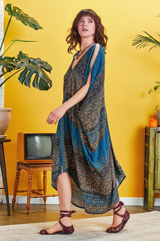 Rochie lungă decoltată la spate - 4