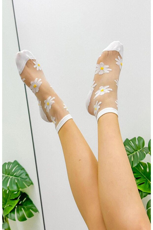 جوارب شفافة من التول 2 قطعة - 5