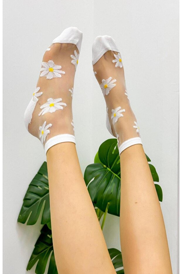 جوارب شفافة من التول 2 قطعة - 4