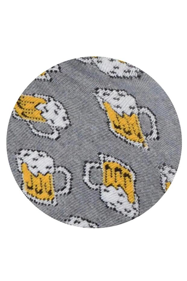 Beer Mug Patterned Socks Long Socks Clb - 5