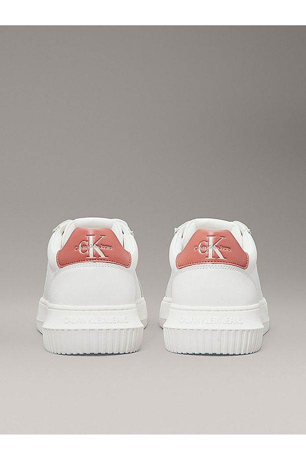 Erkek Marka Logolu Bağcıklı Kaydırmaz Tabanlı Günlük Mercan Sneaker YM0YM00681-0LF - 4
