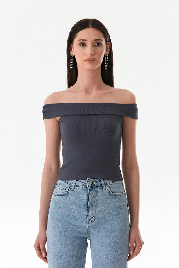 Basic Madonna Yaka Modal Bluz - 8