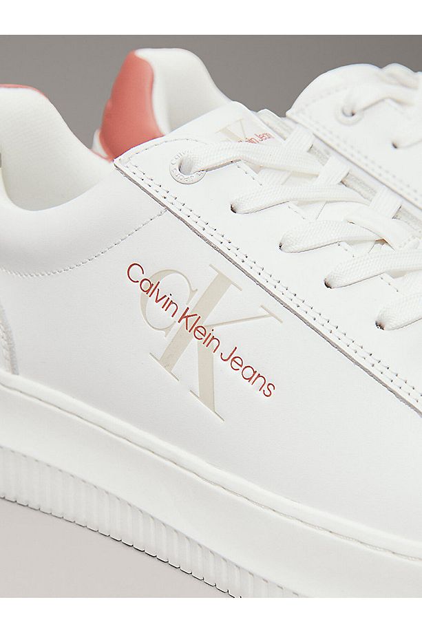 Erkek Marka Logolu Bağcıklı Kaydırmaz Tabanlı Günlük Mercan Sneaker YM0YM00681-0LF - 6