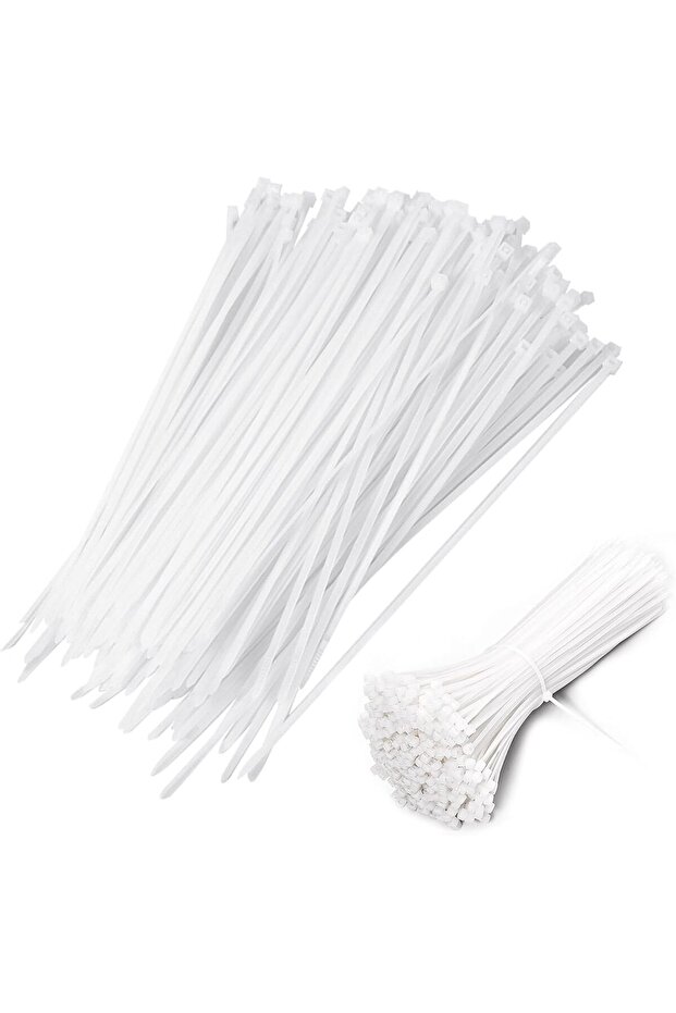 Cable Ties - Nylon - Self-Locking Fastening for Home, Office, Garage, Workshop (100 Pack)